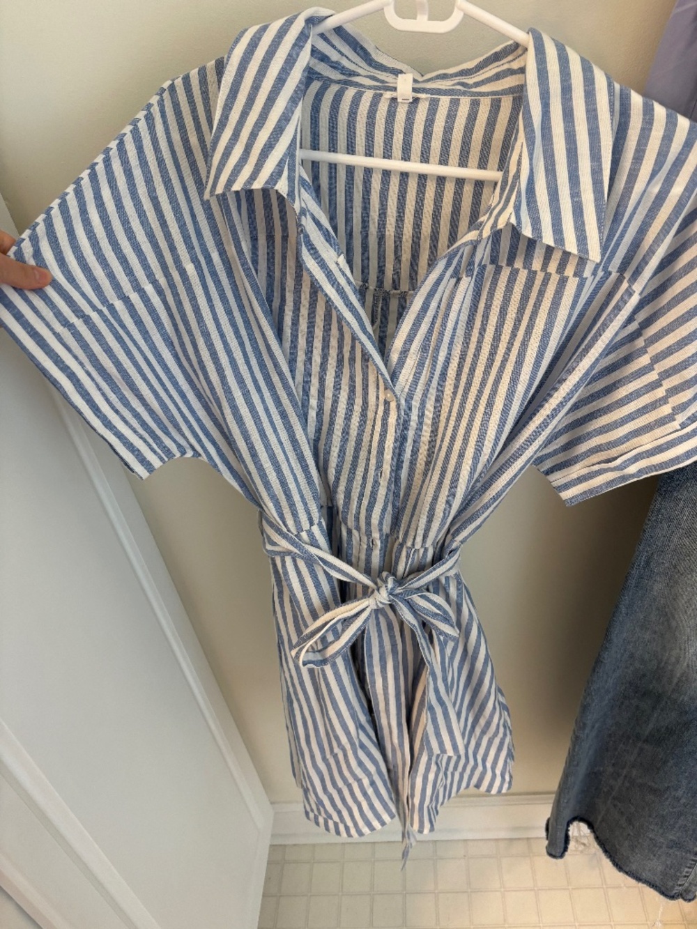Tie waist dress